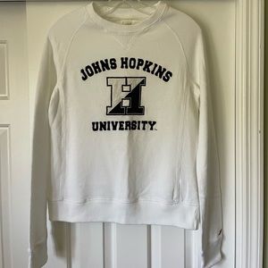 Johns Hopkins University White Crewneck Small